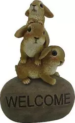Buy G And H Decor 25cm Rabbit Garden Statue Lawn Welcome Sign - Cute Rabbits Animal • 39.95£