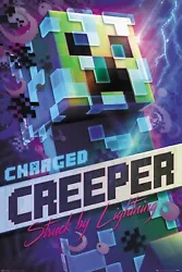 Buy MINECRAFT Hole In The Wall Charged Creeper Poster A3 World Beyond Advertisement • 5.95£