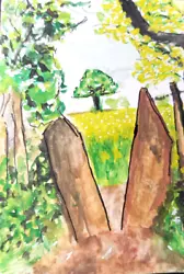 Buy ACEO Original Watercolour Painting, Countryside Stile, By Chris Clarke • 1.99£