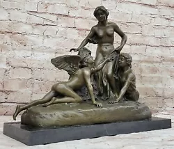 Buy Erotic Angel Statue Female Nude Angel Sculpture Lost Wax Method Figure • 473.33£