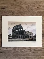 Buy Original Watercolor Of The Colosseum Rome Italy On Watercolour Paper • 30£