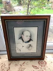 Buy Leonore Knight Drawing/pen/ink Of Winston Churchill • 275£