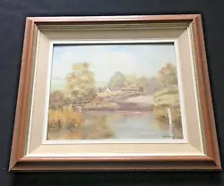 Buy Tissington Ford Painting  Edna Harrison Original Framed Art Derbyshire Village • 65£