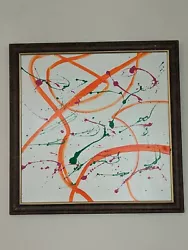 Buy Original Acrylic On Board Framed Abstract Expressionist Painting Signed Ross  • 35£