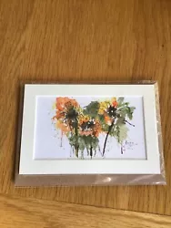 Buy ORIGINAL Watercolour Card. Painting Gift. Mounted WATERCOLOUR Card. Sunflowers • 7.50£