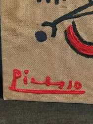 Buy Pablo Picasso Original Painting Hand Signed Not A Print • 180£