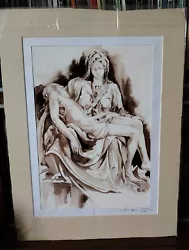 Buy Original Watercolour By Igor Sava: The Madonna Della Pieta - Vatican City  • 50£
