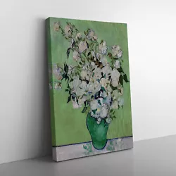 Buy White Roses By Vincent Van Gogh Canvas Wall Art Print Framed Picture Home Decor • 24.95£