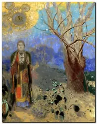 Buy Odilon Redon Buddha Abstract Art CANVAS PRINT Painting Poster 24 X16  • 17.38£