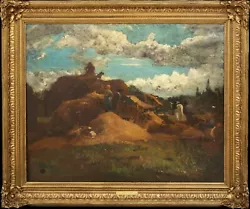 Buy 19th Century French Harvest Landscape Deauville GUSTAVE COURBET (1819-1877) • 19,500£