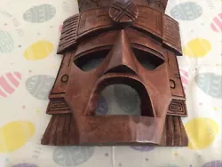Buy Wooden Carved Mayan Mask - Hand Carved ? • 15£