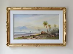 Buy UPTO $3428 Frank Catano (Edwin St John)  Egyptian Mountain Landscape Watercolour • 870£