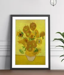 Buy Van Gogh Sunflowers  FRAMED WALL ART POSTER PAINTING PRINT 4 SIZES • 14.99£