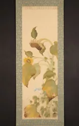 Buy Sh9346 Hanging Scroll  Sunflower And Morning Glory  By Kawabata Ryushi • 1,889.99£