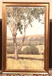 Buy Vintage Antique 1911 BERTRAM HARTMAN Painting Oil/Canvas Kansas “Birch Tree” • 3,681.54£