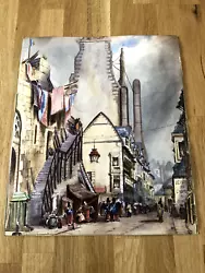 Buy 1850s Watercolour Of A Scene In A City In France Along With Other Watercolours • 65£