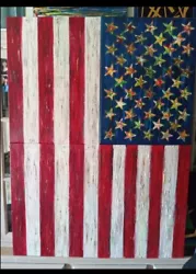 Buy Original Acrylic Painting Of America Flag  • 2,273.36£