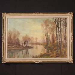 Buy Great Landscape Painting Signed A. Corradi Artwork Oil On Canvas 20th Century • 1,950£