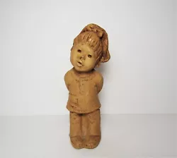 Buy Lee Bortin Clay Sculpture Little Girl W/ Attitude Curious Face Original Signed  • 14.88£
