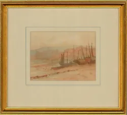 Buy Henry S.W. Eyre (1872-1937) - Early 20th Century Watercolour, Moored Boats • 49£