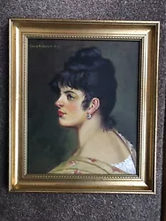 Buy Original Oil Painting Portrait Study Of A Young Woman, Framed. • 119£
