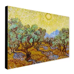 Buy Olive Trees Wall Art By Vincent Van Gogh - Canvas Wall Art Framed Print • 16.99£