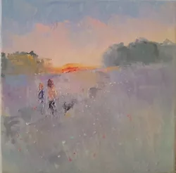 Buy Oil On Canvas-original Painting-corn Fields-sunset-landscape • 30£