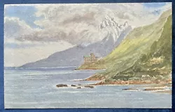 Buy Antique Landscape Watercolour - Castle On The Coastline, George Chance, C.1880 • 10£