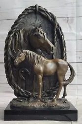 Buy Signed Milo Original Bronze Equestrian Horse Head Bust Western Sculpture Deal • 169.44£