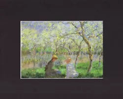 Buy 8X10  Black Matted Print Art Painting Picture: Claude Monet, Spring • 14.17£