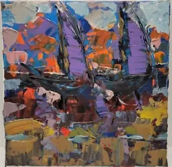 Buy Abstract Sailboat Painting Annapolis Maryland Art • 192.59£