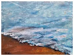 Buy Original Oil Painting, By Ingrid Solan, Contemporary Seascape - Stormy Sea 1 • 19.99£
