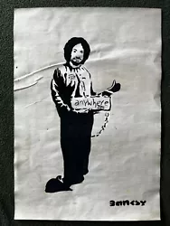 Buy Banksy Painting On Paper (Handmade) Signed And Stamped Mixed Media • 107.92£