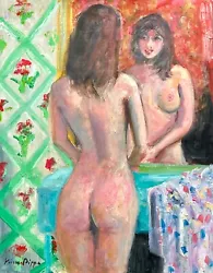 Buy 11 X14 Fine Art Orig Oil Painting AskArt Listed Nude Mirror Matisse Interest COA • 0.80£