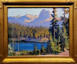Buy Irving Kraut Manoir -Lake George In The Sierra Mountain-Impressionist • 4,704.28£