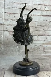 Buy Bronze Sculpture Children Ballerina Ballet Dance Dancer Trophy Hot Cast Statue • 188.50£