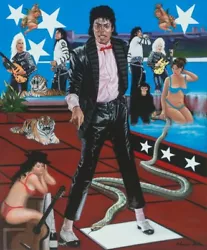 Buy Original Oil Painting, Michael Jackson, On Canvas Including Frame • 75,000£