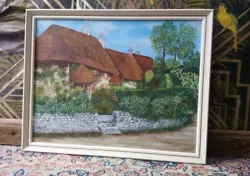 Buy Vintage Original 1950s Landscape Oil On Board Painting Signed M.Pratt Country  • 24£