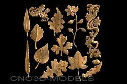 Buy 3D Model STL For CNC Router Engraver Carving Artcam Aspire Leaf Tree Wood V435 • 2.91£