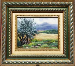 Buy Spanish Landscape With Olive Tree - Oil Painting On Board - Indistinctly Signed. • 120£
