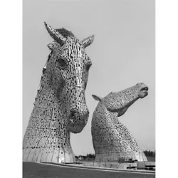 Buy Kelpies Horse Sculptures Falkirk Scotland Wall Art Print • 11.99£