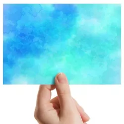 Buy Photograph 6x4  - Blue Abstract Paint Art Cloud Design Art 15x10cm #21249 • 3.99£