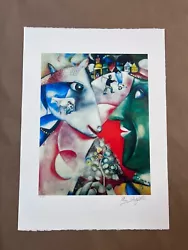 Buy Marc Chagall  I Am The Village , 1911 Plate Signed Hand-Number Ltd Ed Print • 121.90£
