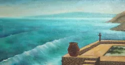 Buy Seascape Landscape Oil Painting Signed • 157.94£