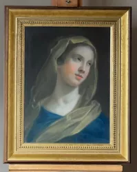 Buy Old Master 18th Century Roman School Pastel Painting Of The Virgin. • 480£