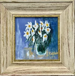 Buy Daffodils Blossom Flowers Painting Floral Botanical Still Life Small Framed Art • 81.86£
