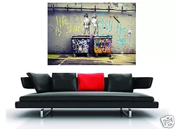 Buy Life Is Short Chill Duck Out Street Art Canvas Poster Graffiti  By Andy Baker • 41.49£