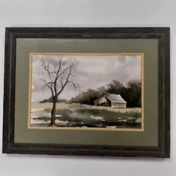 Buy Kansas City Artist Ardis Burley Watercolor  County Landscape  • 20.66£