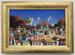 Buy Marco Alquinga Contemporary Surrealism Flower Village Landscape Folk Painting • 382.39£