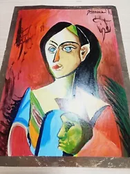 Buy  Pablo Picasso  Oil On Antique  Handmade  Paper Sealed And Signed • 115.76£